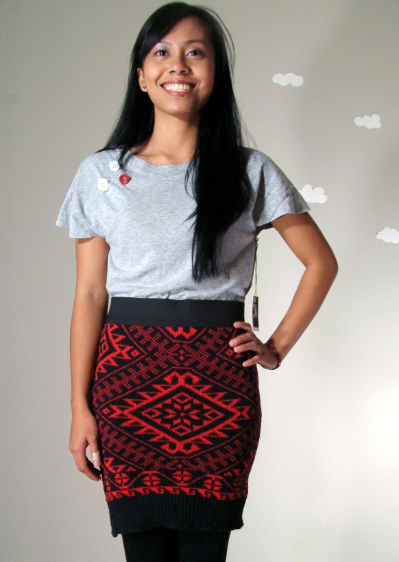 PIerogi Picnic: Handmade vintage sweater and upcycled hi low t-shirt top