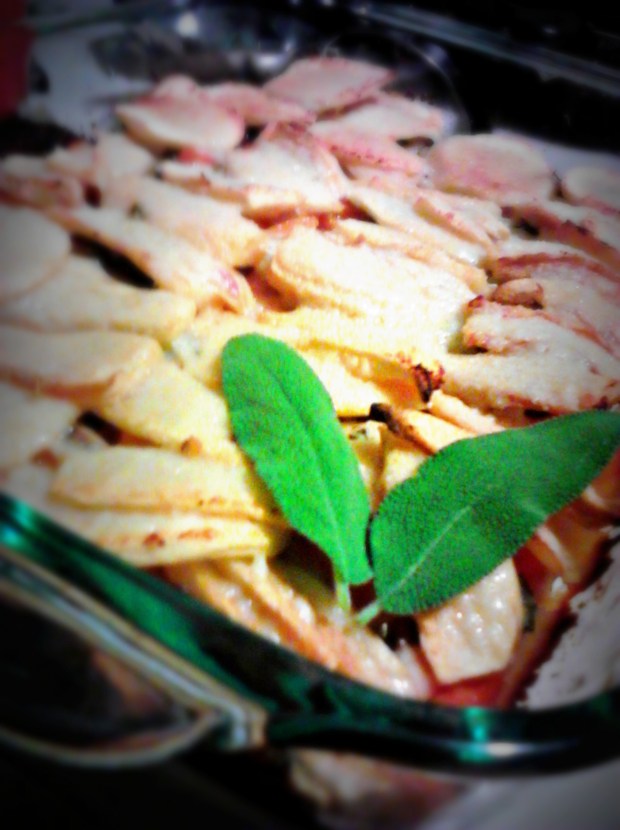 Greening Martha: Leek, Butternut Squash & Apple Casserole