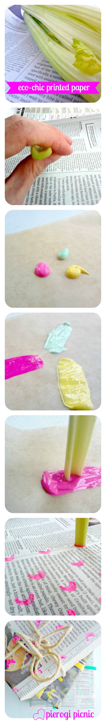 Pierogi Picnic Greening Martha: Eco-Chic Printed Paper for gift wrapping