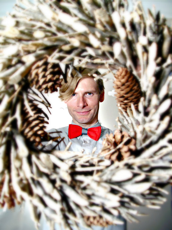 Pierogi Picnic: Handmade Eco-Friendly Men's Cotton Bow Tie 