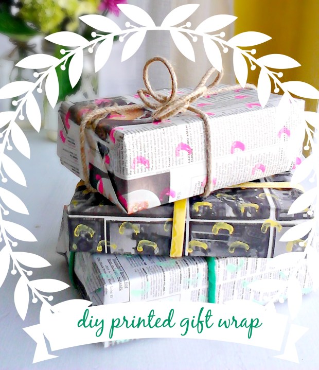 dit printed eco gift wrap
